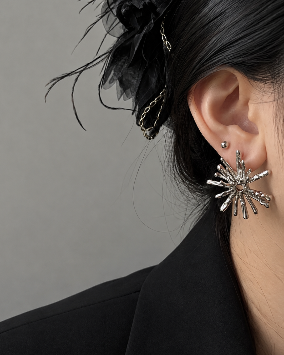 ラジアルメタルピアス